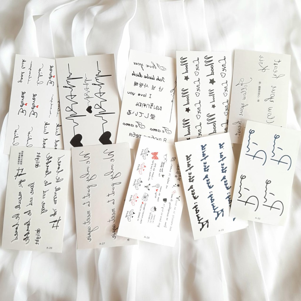 Jual STIKER TATO TEMPORER TEMPORARY TATTOO TDTAPART3 Shopee