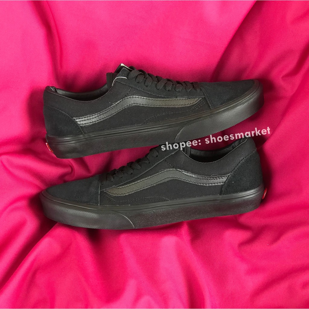 OBRAL SEPATU VANS OLDSKOOL ALLBLACK