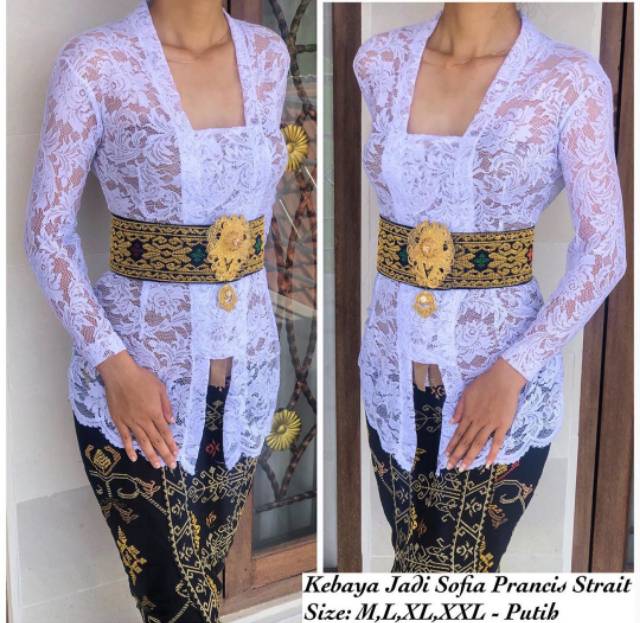 Kebaya Kutubaru Modern lengan Panjang