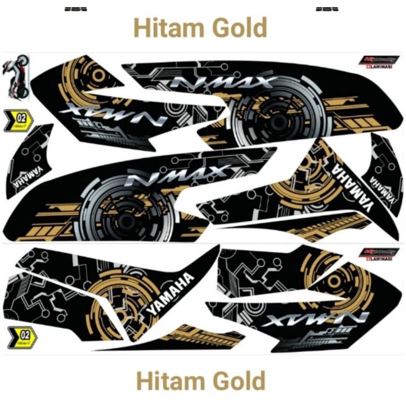 Striping Nmax / N Max Lama 2015 2016 2017 2018 2019 Variasi Yamaha Sticker Motor List Lis Stiker