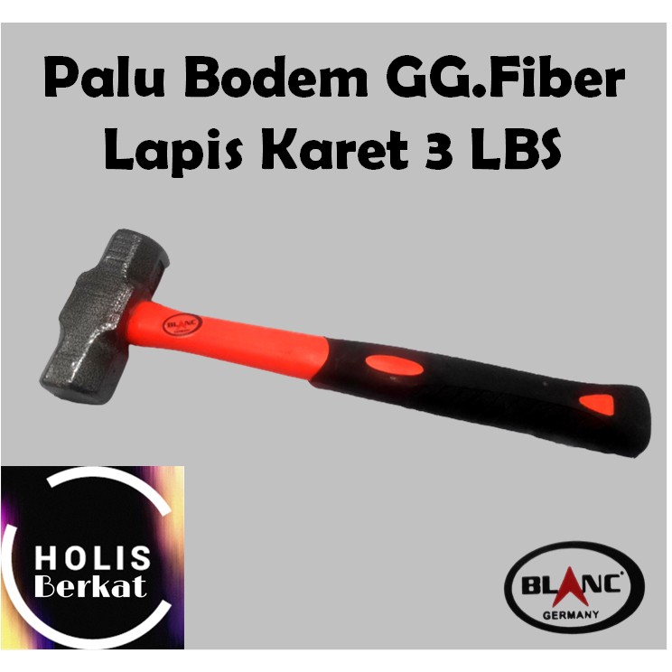 Palu Bodem / Palu Pukul 3 LBS GG.Fiber Lapis Karet