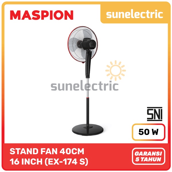 MASPION Kipas Angin Berdiri 16 Inch EX 174S / Standfan - Garansi 3 Tahun