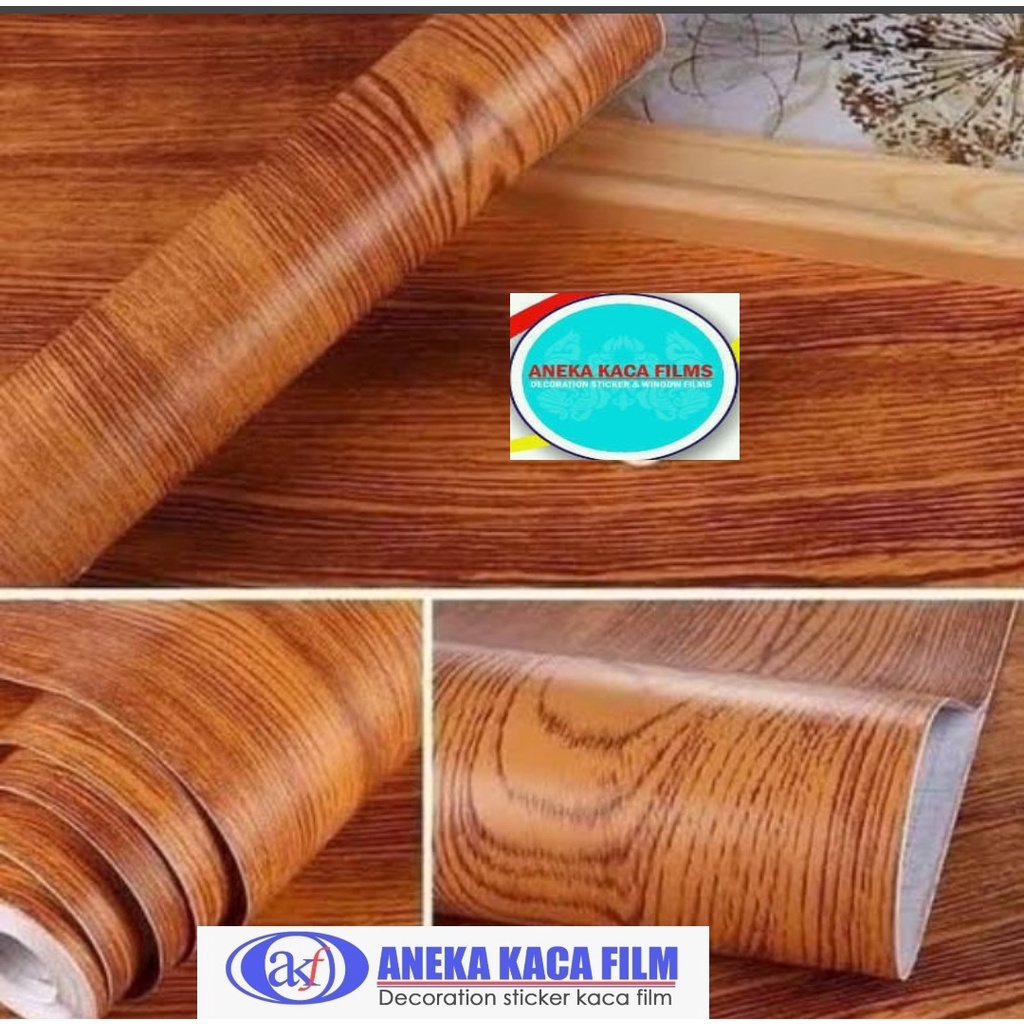 Jual Sticker Dinding/Stiker lantai/wallpaper motif kayu/ Stiker kayu