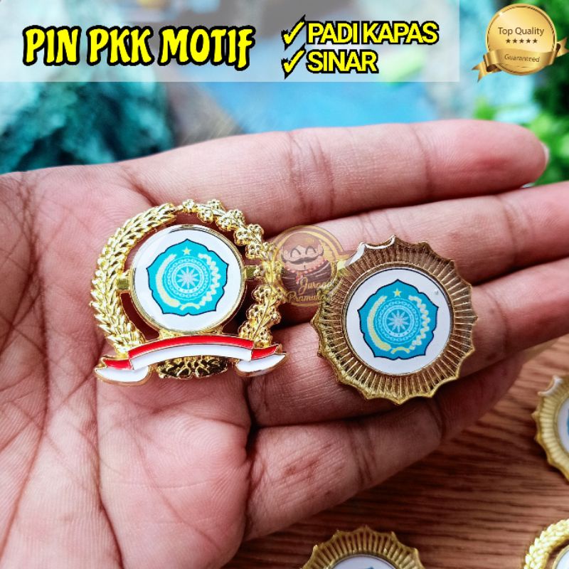 PIN PKK MOTIF PADI KAPAS DAN SINAR