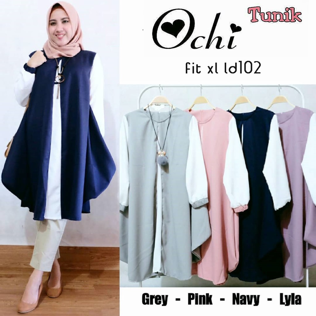 Promo OCHI TUNIK Fashion muslim tunic / atasan muslim wanita