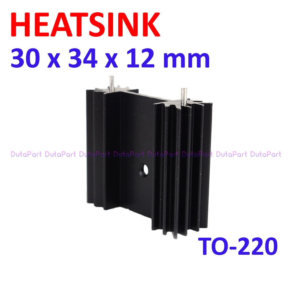 Heatsink Aluminium Pendingin 30x34x12mm Kembang Mosfet Transistor