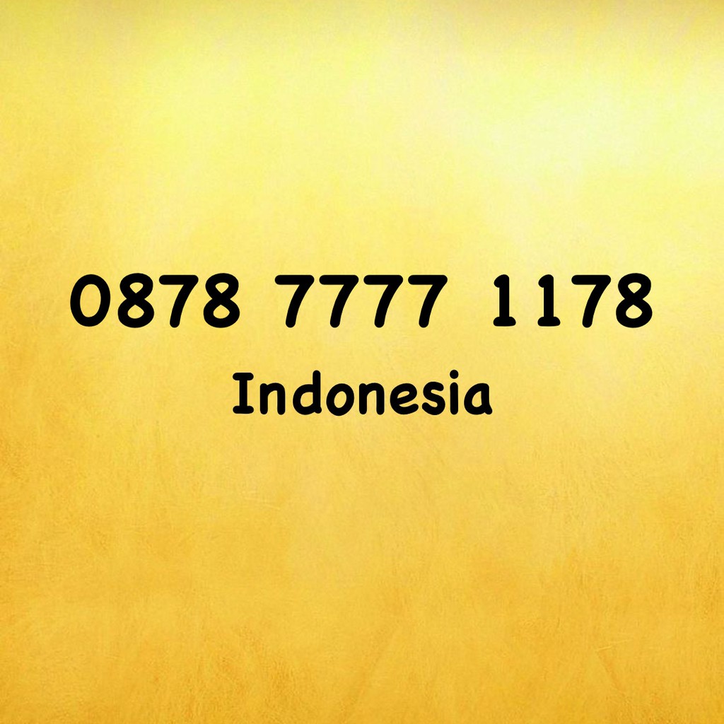 Nomor Cantik XL Bebas Seri 78 - 178 - 1788 - 0878 7777 1178