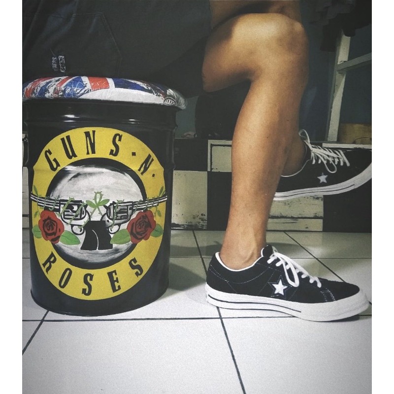 STOOL DRUM KURSI DRUM BESI DRUM LUKIS KURSI CAFE