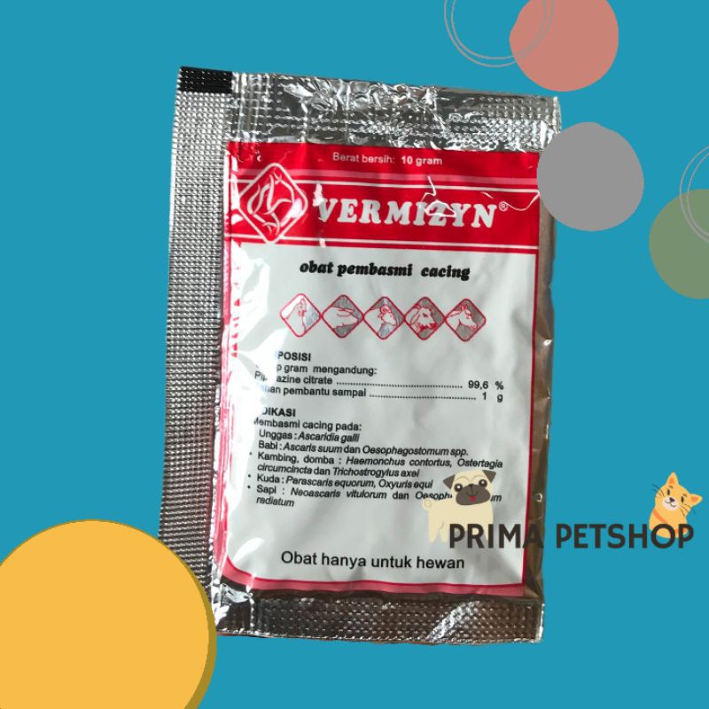 VERMIZYN OBAT CACING berat 30kg