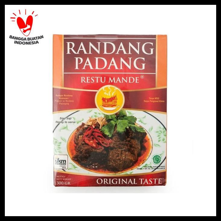 

Restu Mande Rendang Sapi - 300 Gram - Original