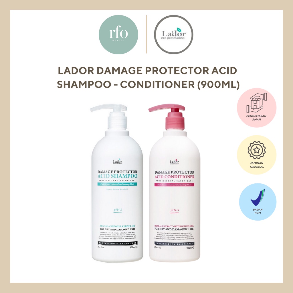 Lador Damage Protector Acid Shampoo - Conditioner 900ml