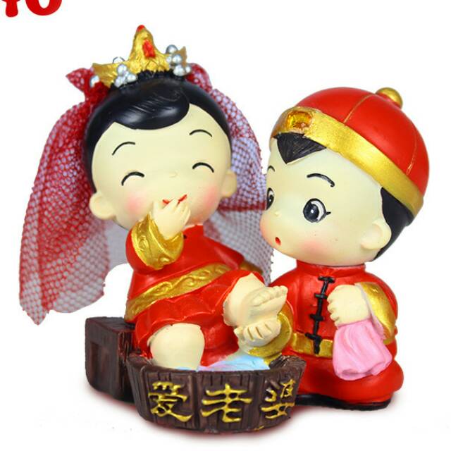 patung/pajangan couple wedding mini