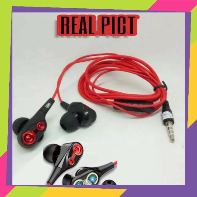 Headset handsfree jbl earphone bass hedset jbl