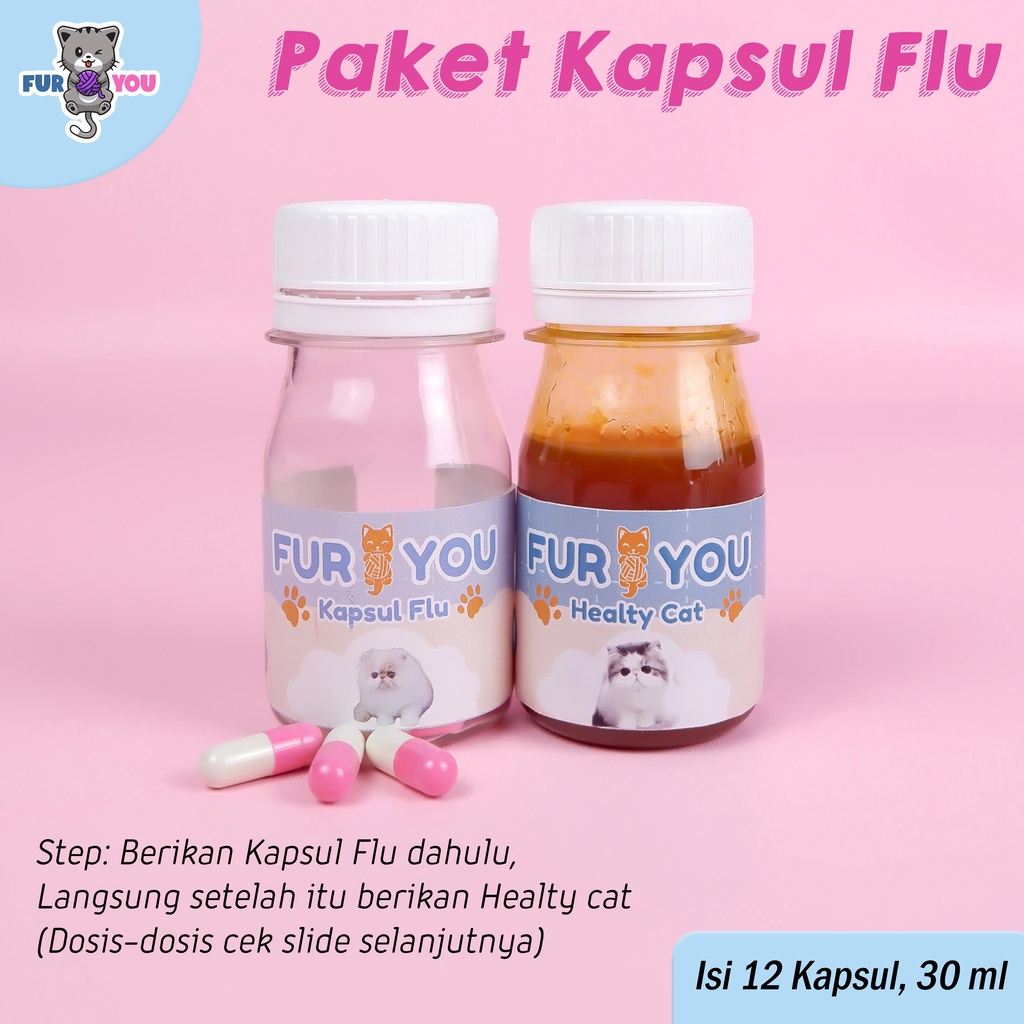 Fur you Paket flu parah obat flu kucing parah obat flu kucing bersin ingusan ampuh