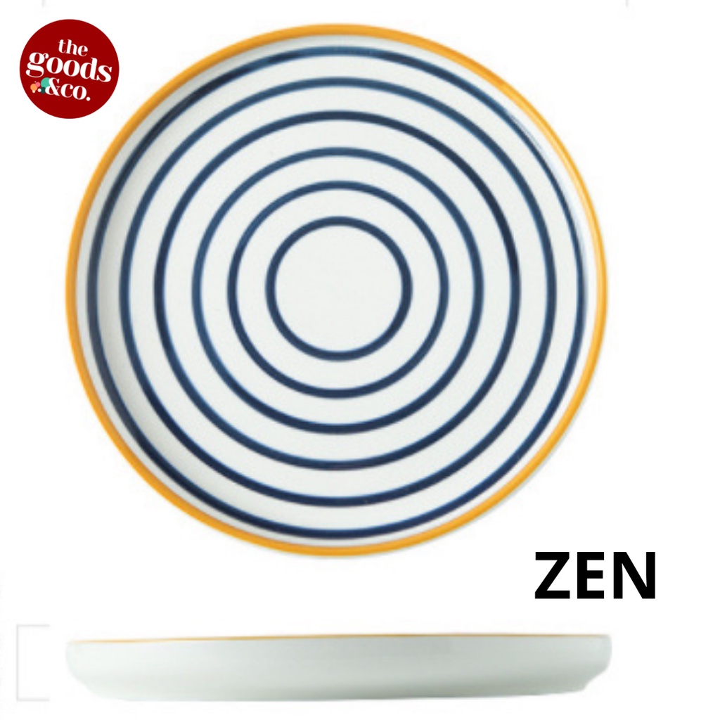 Piring Keramik Piring Saji Keramik Wadah Saji Piring Ceramic Jepang-ZEN