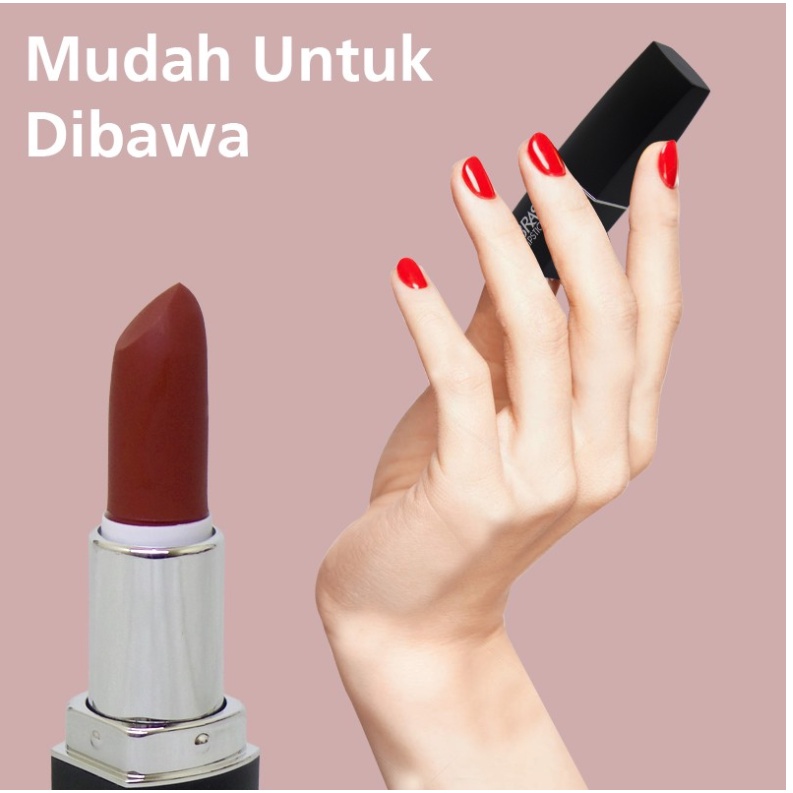 BRASOV Lipstick Matte Shade 8 warna Berbeda Lipstik Pigmented Perona Bibir