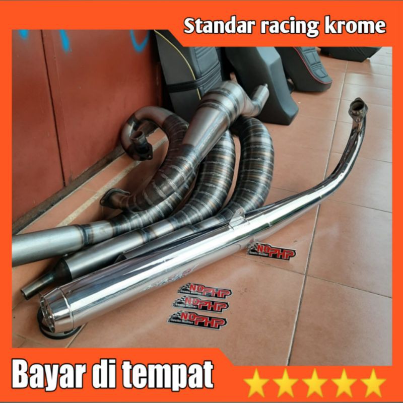 KNALPOT RACING NO PHP RX KING RXK RXS NO PHP STANDAR RACING KROME MURAH