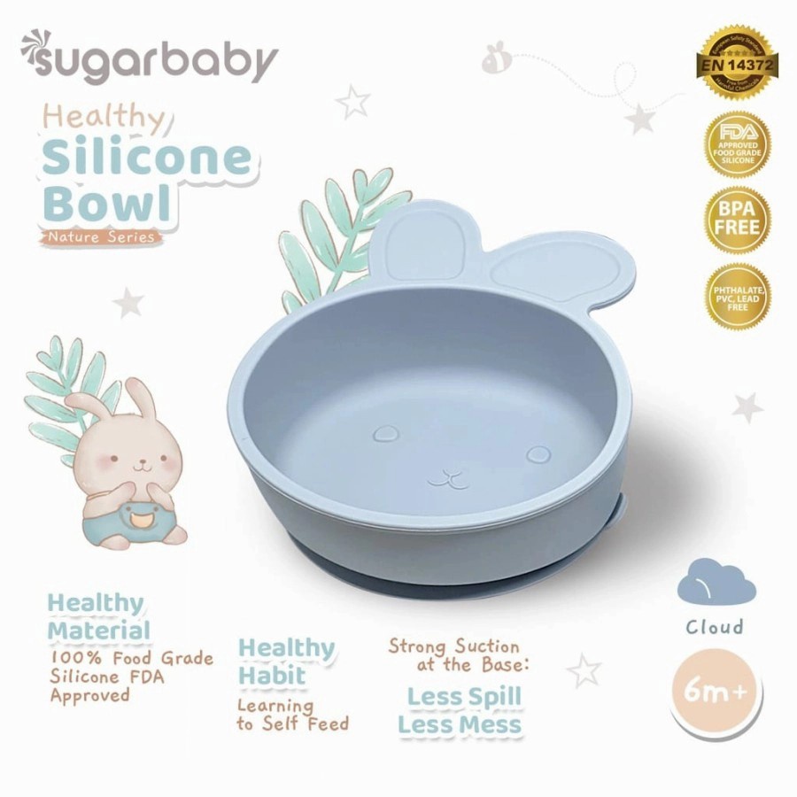 SUGARBABY HEALTY SILICONE BOWL NATURE SERIES / MANGKOK BAYI