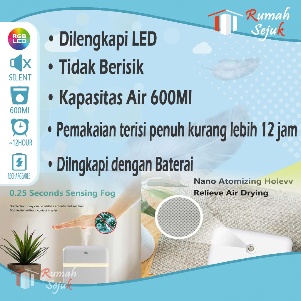 RS - Air Humidifier Diffuser Aromaterapi Alat Pengharum Ruangan Difuser Disfuser Unik Lucu RS-H38