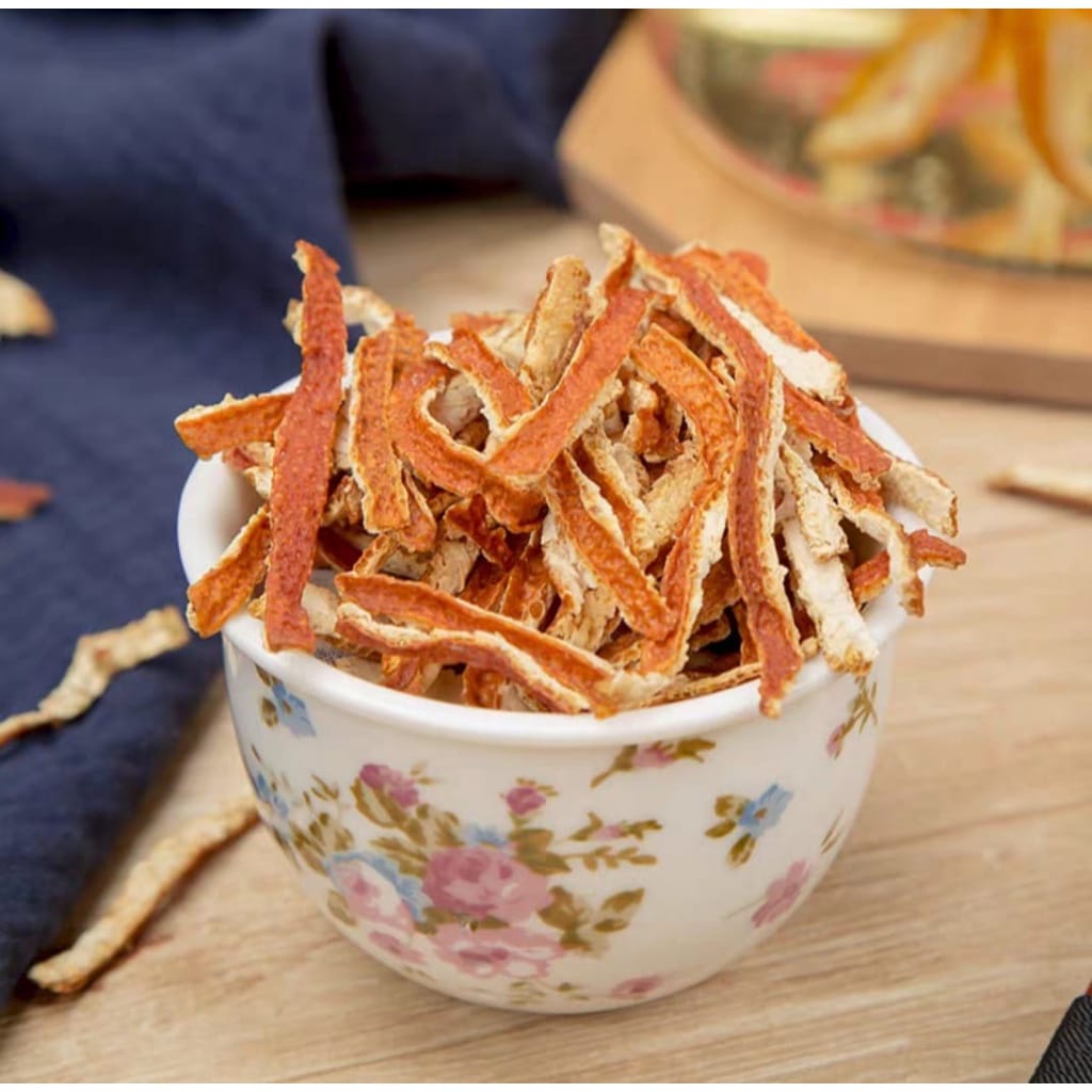

Kulit Jeruk Kering Dried Orange Peel Chen Pi teh cenpi Kulit Jeruk Potong Kering Slice Premium
