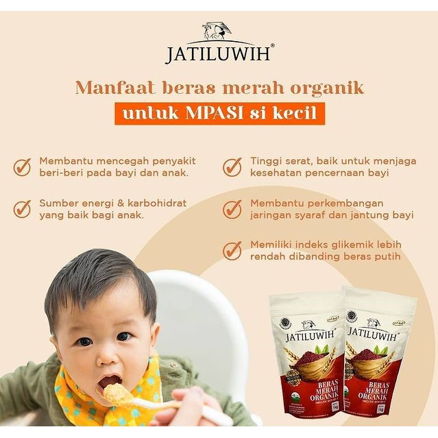 JATILUWIH BERAS ORGANIK 1KG MERAH HITAM COKLAT PREMIUM | MPASI ORGANIC RICE