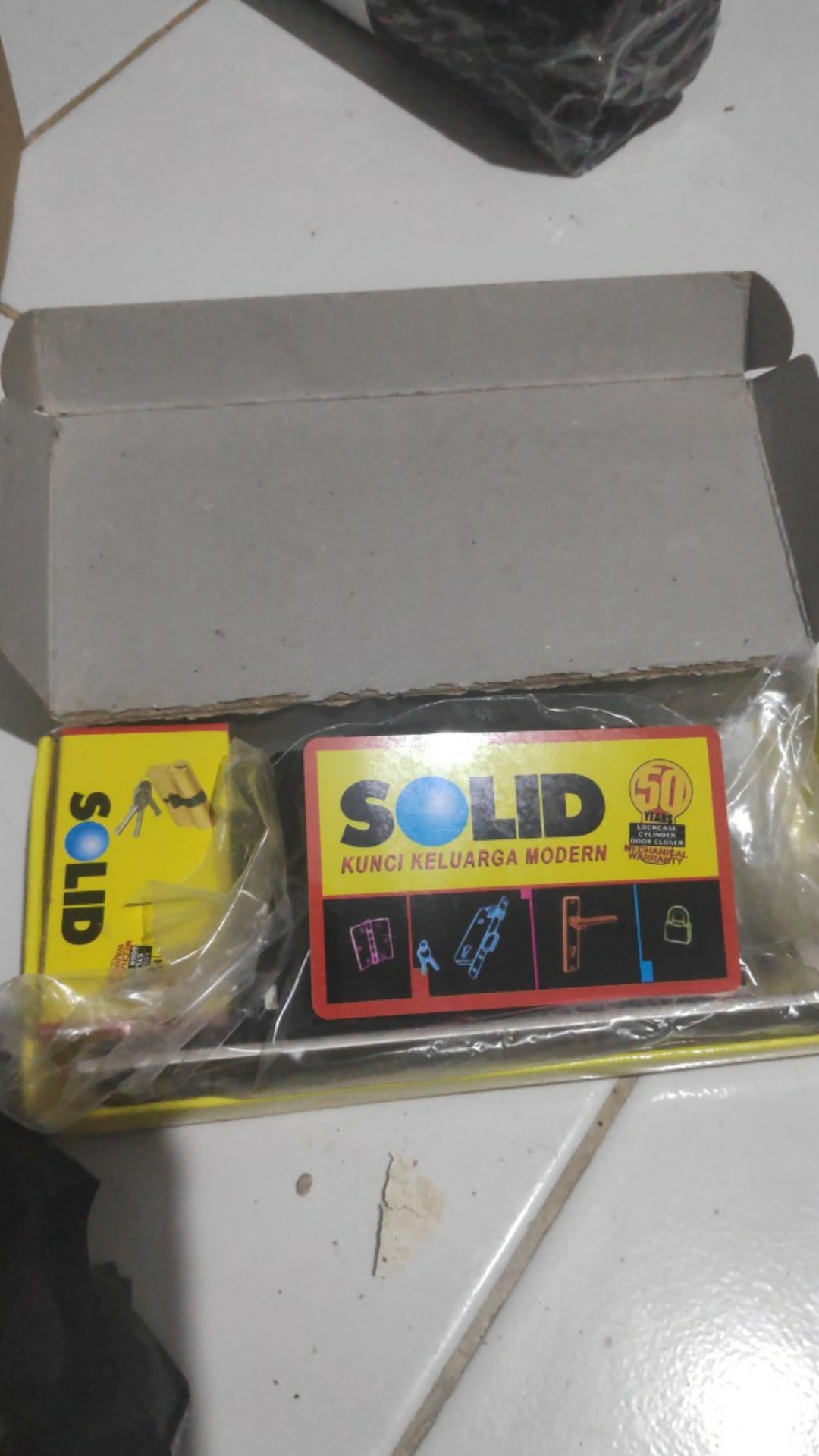 Kunci Pintu Sliding Geser Kunci Mekar Solid Lenkap