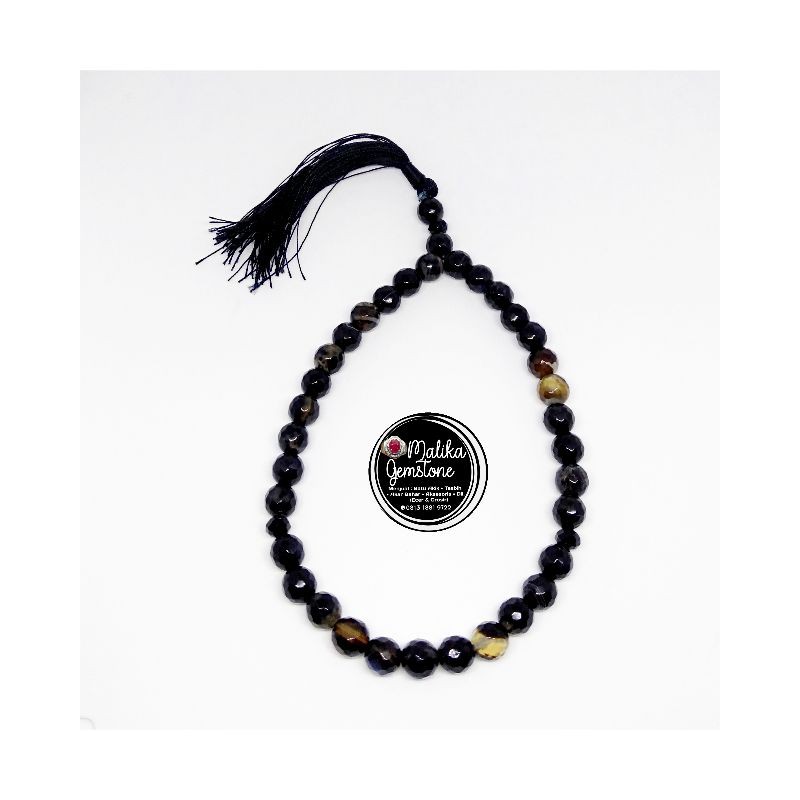 TASBIH BATU ASLI GARNET 33 BUTIR 8 MM 100% NATURAL