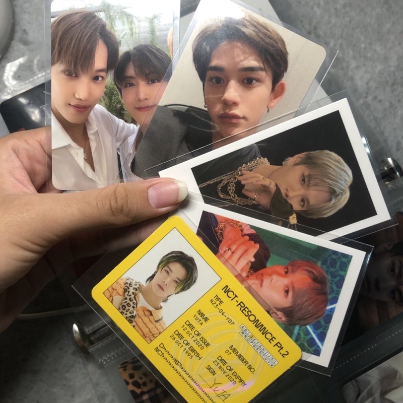 ❗️BACA DESC❗️lucas jopping , pola kolbuk maw , yuta id card , super one pc photocard