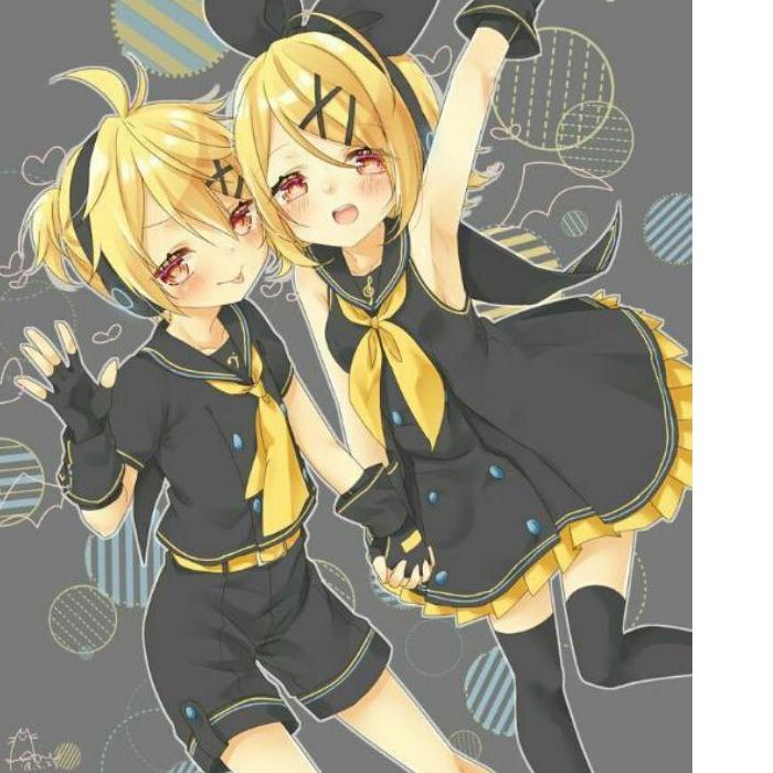 ◊ Vocaloid Rin & Len Kagamine Seifuku black ver Cosplay Costume Anime Male Female .