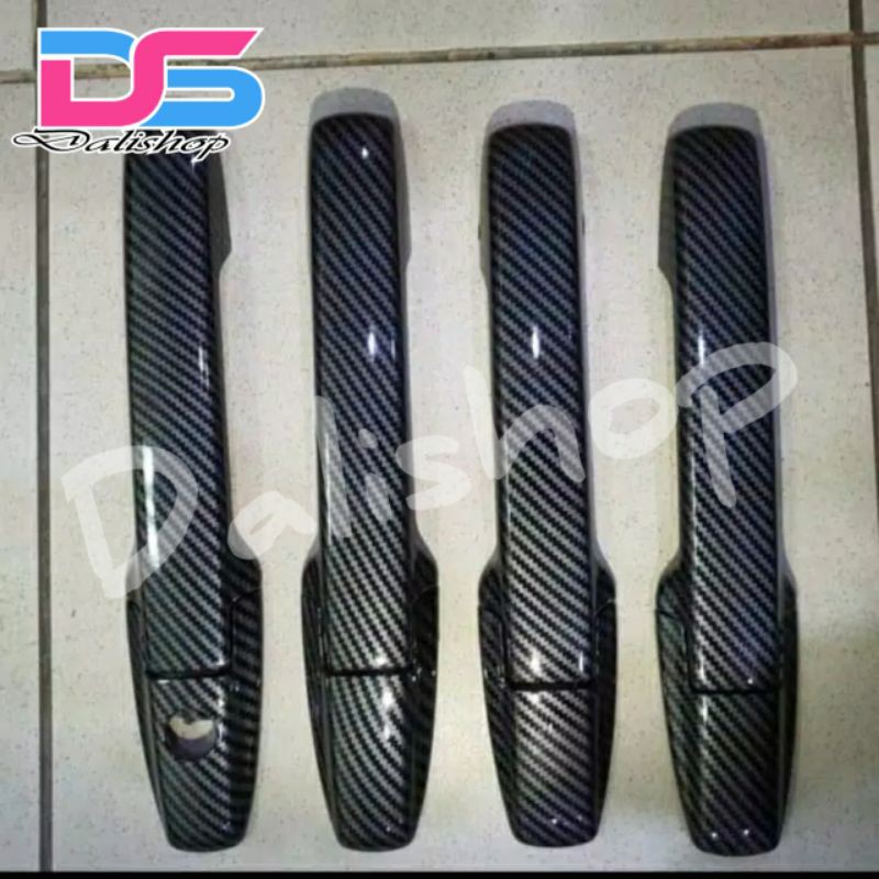 Aksesoris Brio dan Mobilio Cover Handle Carbon mobil Brio Mobilio dan Bry