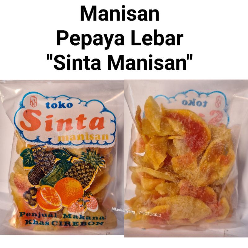 

Manisan Pepaya Lebar "Sinta Manisan" Berat - 100 Gram Oleh-Oleh Khas Cirebon