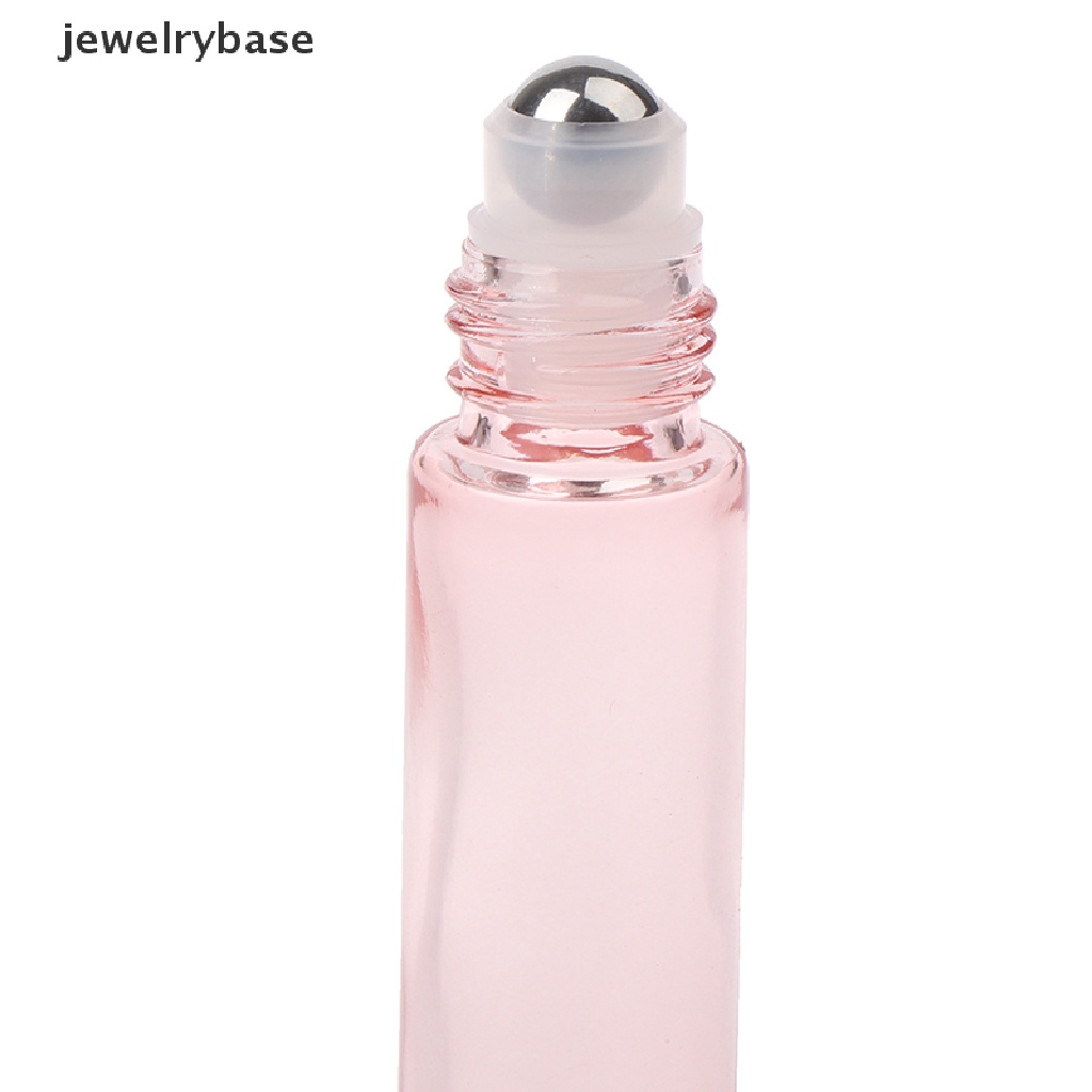 Botol Kaca Kosong Model Roll On Warna Pink Ukuran 10ml Untuk Parfum