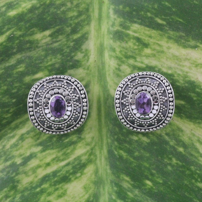 Anting Perak Cembung Jawan Armadelo Mata Oval E1180