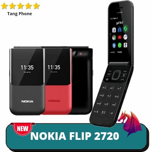 Nokia Flip 2720 New Dual sim Reborn Hp Nokia lipat hp jadul garansi