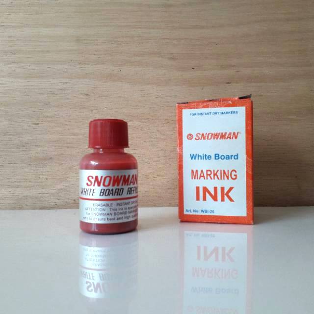 Tinta Snowman White Board Marking Ink &amp; Permanen