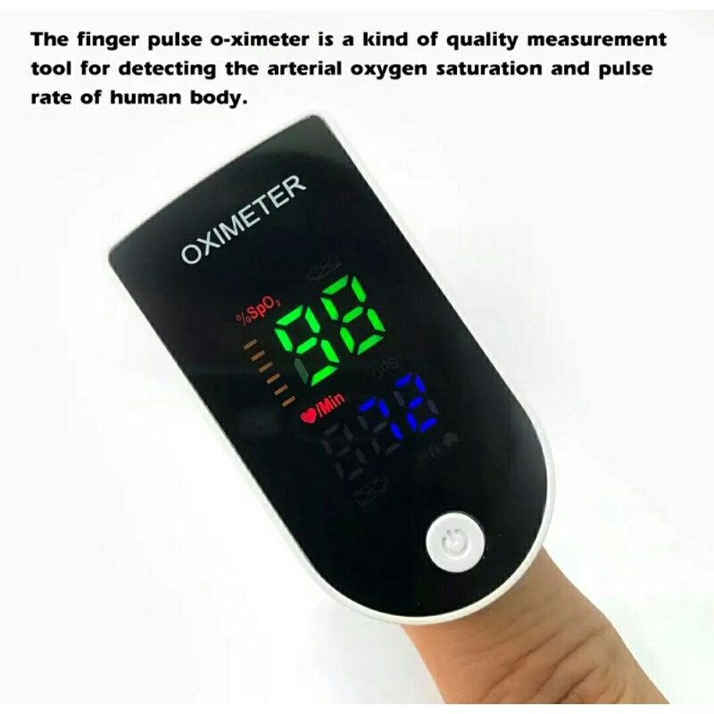 Oxymeter Pulse oximeter finger trip - alat ukur kadar oksigen