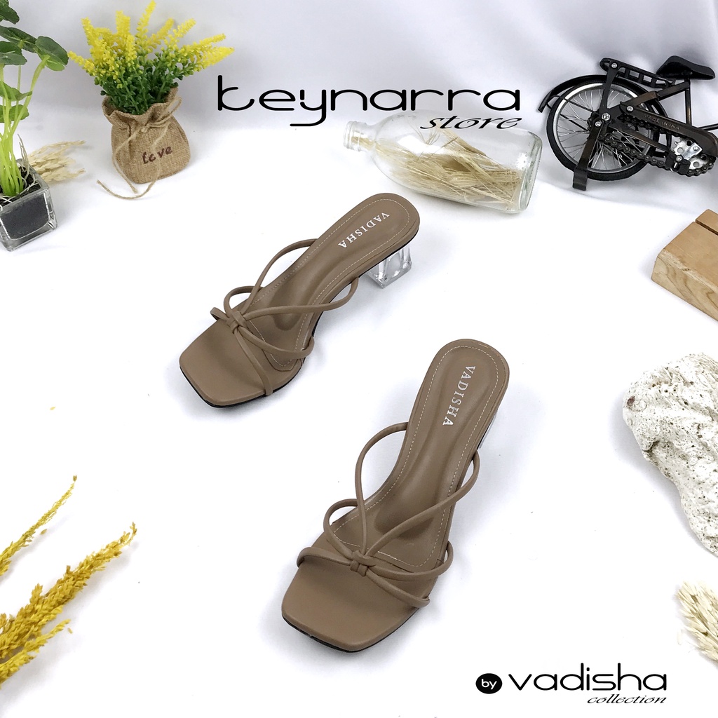 VADISHA MONA Sendal Wanita, Sendal Heels/ Sendal Hak Kaca 5cm CM-305 By.Keynarra Store