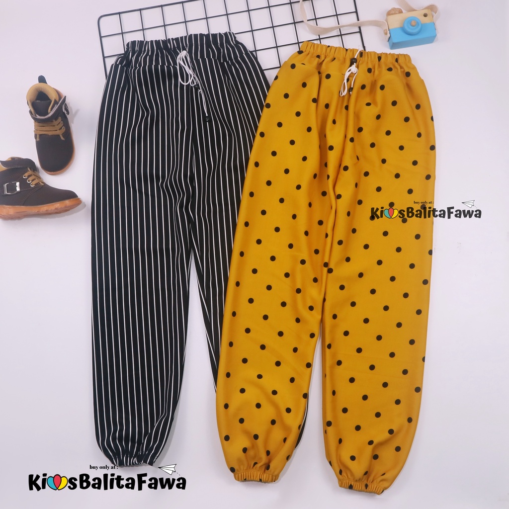 Jogger Motif Uk 10-12 Tahun / Celana Panjang Anak Laki Perempuan Grosir Murah Joger Pants Import