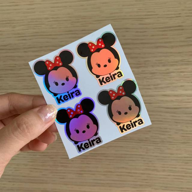 

Stiker waterproof anti air hologram karakter