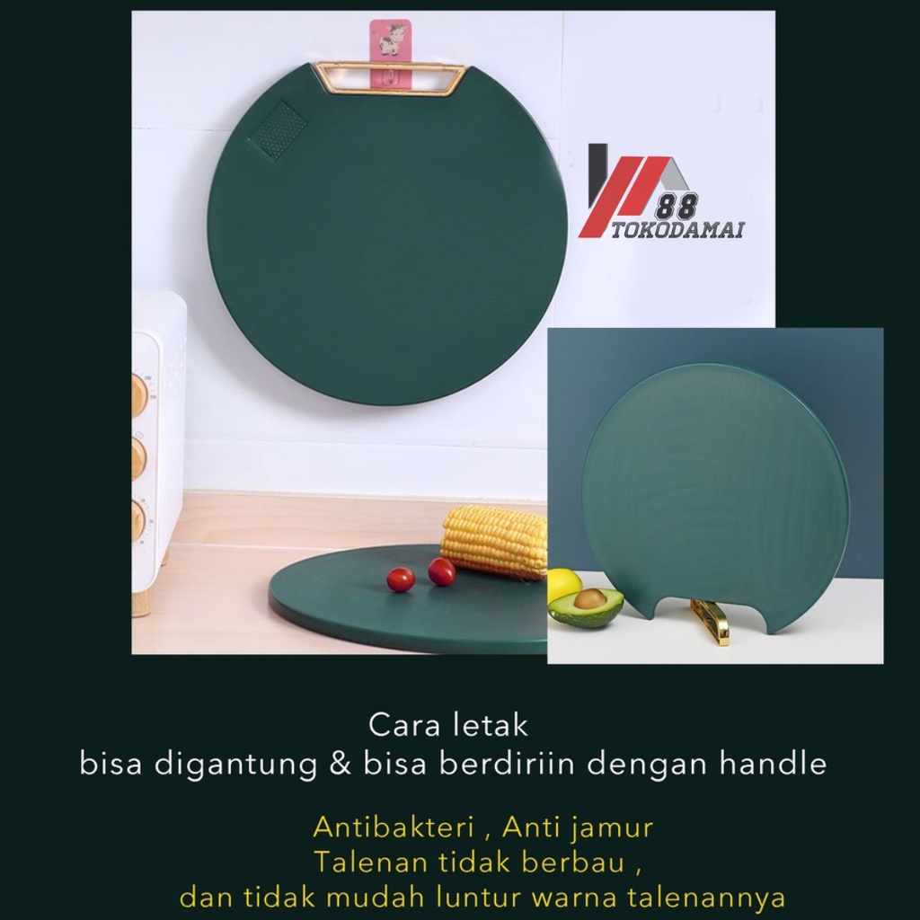 Talenan PE Anti Jamur / CUTTING BOARD PREMIUM Dapur Hijau Emerald Kualitas Premium Tebal