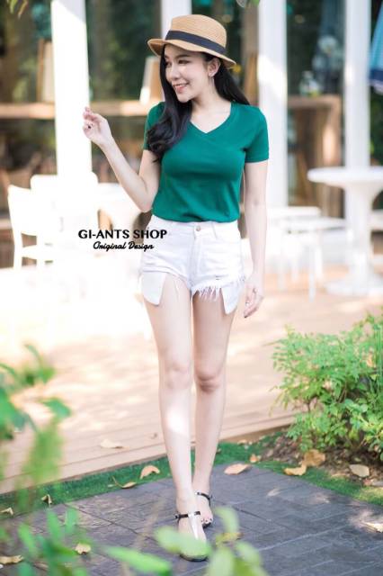 KAOS GIANTS SHOP MODEL V NECK POLOS IMPORT BANGKOK (BJGB87)