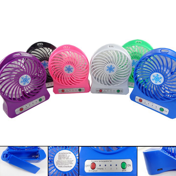 [NEW]Free Bateray + USB Kipas Angin Mini Portable Mini Fan USB Portable Model Duduk