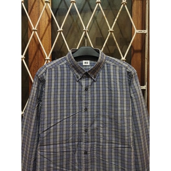 kemeja uniqlo second original L kemeja kasual pria murah terlaris
