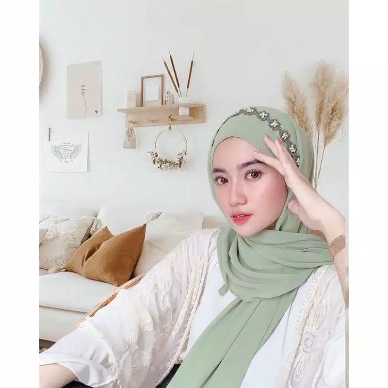 HIJAB // HIJAB PASHMINA MUTIARA TALI DIAMOND ITALIANO LONELA