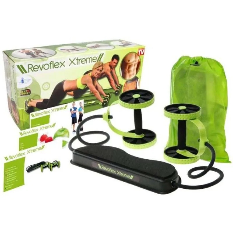 Peralatan Alat Olahraga Fitness Fitnes Gym Revoflex Refoflex Roller Extreme Praktis Bakar Lemak