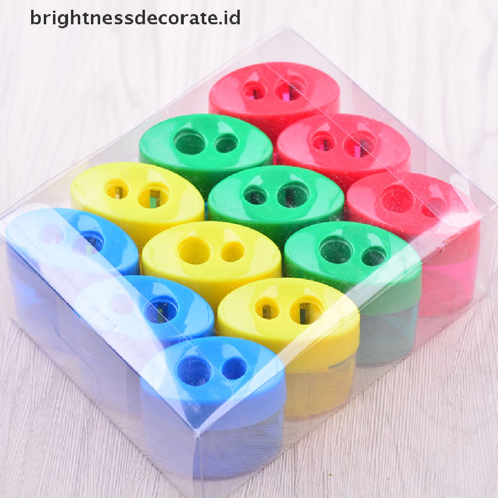 [birth] Double Hole Pencil Sharpener Multi-function Mechanical Pencil Sharpener Office [ID]