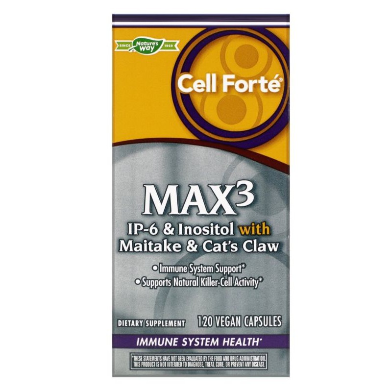 Nature way max 3 ip6 inositol with maitake and cat claw isi 120