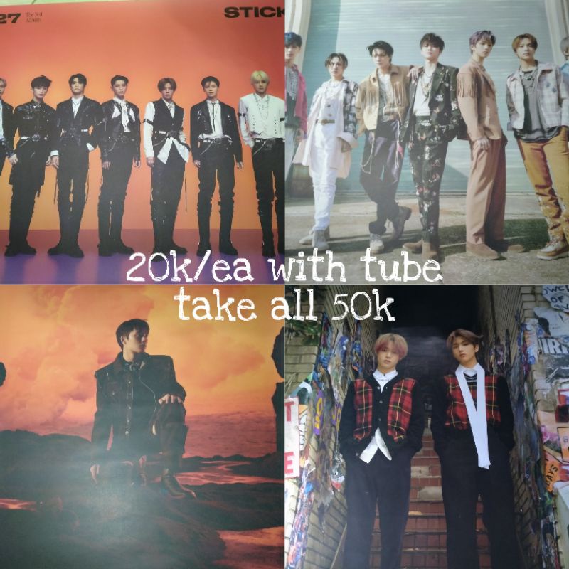 ROLLED POSTER NCT EXO HELLO FUTURE HOT SAUCE STICKER DONT FIGHT THE FEELING (EXO DFTF)