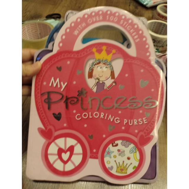

My Princess Colouring and sticker book Set of 3 buku stiker
