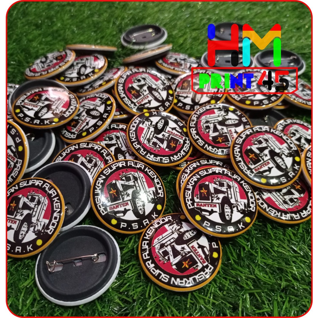 (TERLARIS) CETAK PIN PENITI Bross CUSTOM 44mm TERMURAH PIN bros Souvenir